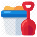 Mud Pail Spade Digging Tool Icon