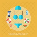 Mujer Natacion Conjunto Icono