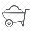 Wheelbarrow Push Trolley Mulch Icon