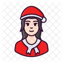 Mulher avatar natal  Ícone