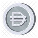 Multi Collatera Dai Silver Cryptocurrency Crypto Symbol