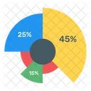 Pie Chart Circle Chart Modern Chart Icon