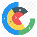 Pie Chart Circle Chart Modern Chart Icon