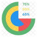 Pie Chart Circle Chart Modern Chart Icon