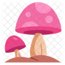 Flat Mushroom Icon