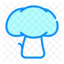 Mushroom Vegetable Color Icon