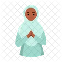 Muslim Woman Character Eid Ramadan Icon