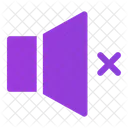 Mute Multimedia Option Turn Off Icon