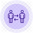 Mutual Cooperation Line Icon Icon