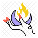 Mystery Moon Witch Magic Magic Flame Icon