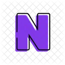 N Alphabet Letter Symbol