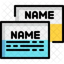 Name Card Publish Print Icône