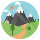 Nature Landscape Nature Scenery Mountain Sunrise Icon