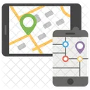 Navegacion Responsiva Gps Rastreador Movil Icono