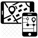 Navegacion Responsiva Gps Rastreador Movil Icono