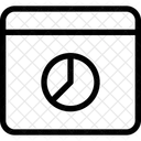 Navegador De Graficos Circulares Analisis En Linea Analisis De Navegador Icono