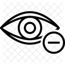 Nearsight Lens Concave Lens Visual Correction Icon