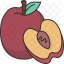 Nectarine Fruit Gourmet Icon