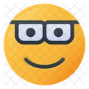 Streber Gesicht Emoji Symbol