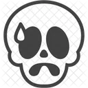 Nervous Skeleton Halloween Icon