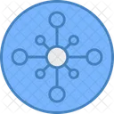 Network Hub Hub Network Connected Symbol