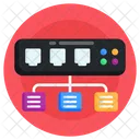 Ethernet Network Network Ports Broadband Networking Icon