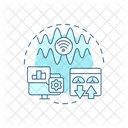 Network Analysis Network Monitoring Data Collecting Icon