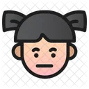 Girl Emoji Child Icono