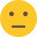 Neutro Emoji Smiley Icono