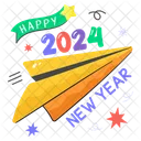 New Year Happy 2024 Icon