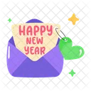 New Year Greeting New Year Invitation New Year Mail Icon