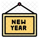 New Year Sign Sign Luck Icon