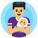 Neonate Fatherhood Father Love Icon