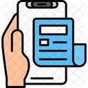 News Hand Holding Phone Information Icon