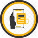 News Hand Holding Phone Information Icon