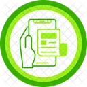 News Hand Holding Phone Information Icon