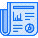 Newspaper Metrics Graph Icon