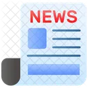 Newspaper News Media Icon