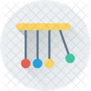 Newton Cradle Physik Symbol