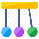 Newtons Cradle Pendulum Momentum Device Icon