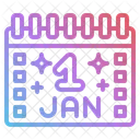 Newyear Calendar Event Icon