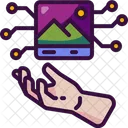 Nft Art Hand Hold Icon