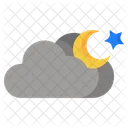 Moon Weather Cloud Icon