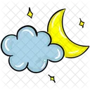 Night Weather Night Time Cloudy Night アイコン