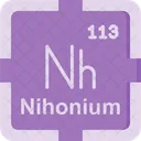 Nihonium Preodic Table Preodic Elements Icon