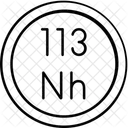 Nihonium Periodic Table Chemistry Icon