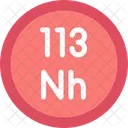 Nihonium Periodic Table Chemistry Icon