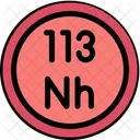 Nihonium Periodic Table Chemistry Icon