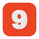 Nine 9 Number Icon