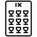 아홉 개의 컵  아이콘